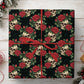 Gothic Skull & Roses Wrapping Paper, Dark Romance In Bloom Skull Wrapping Paper Rolls, Gift Wrap