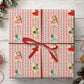 Vintage 1950s Christmas Wrapping Paper, Retro Holiday Ladies With Ornaments Wrapping Paper Rolls, Xmas Gift Wrap
