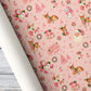 Cute Christmas Wrapping Paper, Merry Little To All Pink Wrapping Paper Rolls, Xmas Gift Wrap For Reindeer Lover