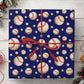 Vintage Baseball Wrapping Paper, Baseballs On Navy Blue Wrapping Paper Rolls, Gift Wrap For Baseball Lover