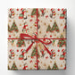 Vintage Christmas Cat Wrapping Paper, Kittens In Santa Hats With Christmas Trees Wrapping Paper Rolls, Xmas Gift Wrap For Cat Lover