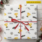Personalized Soccer Wrapping Paper, Little Soccer Champion Wrapping Paper Rolls, Gift Wrap For Soccer Lover