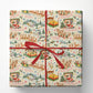Vintage Christmas Wrapping Paper, The Night Before Christmas Wrapping Paper Rolls, Xmas Gift Wrap