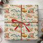 Vintage Christmas Wrapping Paper, The Night Before Christmas Wrapping Paper Rolls, Xmas Gift Wrap