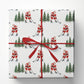 Christmas Hockey Wrapping Paper, Santa Claus Playing Ice Hockey Wrapping Paper Rolls, Xmas Gift Wrap For Hockey Lover