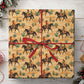 Western Cowgirl Wrapping Paper, Vintage Cowboy and Cowgirl Horse Riding Wrapping Paper Rolls, Rustic Southwestern Desert Cactus Xmas Gift Wrap For Cowgirls