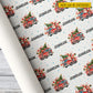 Personalized Christmas Firefighter Wrapping Paper, Santa Fire Truck Wrapping Paper Rolls, Xmas Gift Wrap For Firefighter Lover