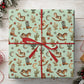 Western Cowboy Wrapping Paper, Rocking Horse and Cowboy Boots Wrapping Paper Rolls, Xmas Gift Wrap For Cowboys
