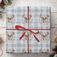 Deer Hunting Wrapping Paper, Vintage Whitetail Buck and Rifle Scope Crosshair Wrapping Paper Rolls, Xmas Gift Wrapping Paper for Deer Hunters