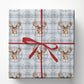 Deer Hunting Wrapping Paper, Vintage Whitetail Buck and Rifle Scope Crosshair Wrapping Paper Rolls, Xmas Gift Wrapping Paper for Deer Hunters