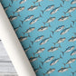 Tuna Fish Wrapping Paper, Vintage Bluefin Tuna Fishing Wrapping Paper Rolls, Birthday Xmas Wrapping Paper For Fishing Lovers