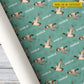 Personalized Duck Hunting Wrapping Paper, Flying Mallard Duck Wrapping Paper Rolls, Gift Wrap For Duck Hunting Lover