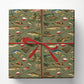 Vintage Fishing Wrapping Paper, Bass Trout Fishing Gear Wrapping Paper Rolls, Gift Wrap For Fishing Lover