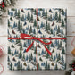 Christmas Snowmobile Wrapping Paper, Winter Mountain Adventure Wrapping Paper Rolls, Xmas Gift Wrap For Snowmobile Lovers
