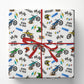Christmas Motocross Wrapping Paper, Born to Ride Dirt Bike Racing Wrapping Paper Rolls, Xmas Gift Wrap For Motocross Lovers