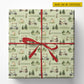Personalized Golf Wrapping Paper, Golf Cart And Birdie Pattern Wrapping Paper Rolls, Gift Wrap For Golf Lover