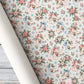 Figure Skating Wrapping Paper, Floral Ice Skates And Snowflakes Pattern Wrapping Paper Rolls, Gift Wrap For Ice Skating Lover