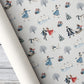Ice Skating Couples Wrapping Paper, Winter Sleigh Ride Wrapping Paper Rolls, Xmas Gift Wrap For Ice Skating Lover