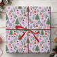 Christmas Nutcracker Ballet Wrapping Paper, Purple Ballerina And Nutcracker Soldier Pattern Wrapping Paper Rolls, Xmas Gift Wrap For Ballet Lover