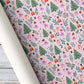 Christmas Nutcracker Ballet Wrapping Paper, Purple Ballerina And Nutcracker Soldier Pattern Wrapping Paper Rolls, Xmas Gift Wrap For Ballet Lover