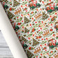Christmas Golf Wrapping Paper, Santa Driving Golf Cart With Reindeer Wrapping Paper Rolls, Xmas Gift Wrap For Golf Lover