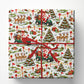 Christmas Golf Wrapping Paper, Santa Driving Golf Cart With Reindeer Wrapping Paper Rolls, Xmas Gift Wrap For Golf Lover