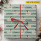 Cute Personalized Ballerina Wrapping Paper, Sage Green Ballet Dancer Wrapping Paper Rolls, Gift Wrap For Ballet Lover