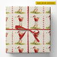 Personalized Christmas Golf Wrapping Paper, Golfing Santa Wrapping Paper Rolls, Xmas Gift Wrap For Golf Lover