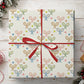 Vintage Tennis Wrapping Paper, Pastel Tennis Racket And Ball Pattern Wrapping Paper Rolls, Gift Wrap For Tennis Lover