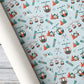Ski Resort Wrapping Paper, Red And Green Gondolas, Skis And Snowy Chalets Wrapping Paper Rolls, Gift Wrap For Skiing Lover