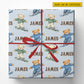Personalized Snowboarding Bear Wrapping Paper, Snow Much Bear Fun Wrapping Paper Rolls, Gift Wrap For Snowboarding Lover