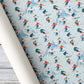 Skiing Wrapping Paper, Downhill Skiers And Snowy Mountains On Light Blue Wrapping Paper Rolls, Gift Wrap For Skiing Lover