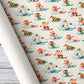 Funny Christmas Skiing & Snowboarding Wrapping Paper, Yeti, Santa & Reindeer Winter Sports Wrapping Paper Rolls, Xmas Gift Wrap For Skiing & Snowboarding Lover