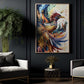 Dramatic Colorful Phoenix, Vintage Phoenix Canvas Painting, Wall Art Decor - Phoenix Poster Gift