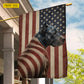 July 4th Pitbull USA Garden Flag & House Flag, Stars Stripes And Pitbull Pride Dog Outdoor Decor, Independence Day Yard Flag Gift For Pitbull Lover