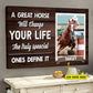 A Great Horse Will Change Your Life, Personalized Horse Poster & Canvas, Barrel Racing Canvas Wall Art, Christmas Gift For Horse Lovers