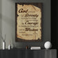 God Grant Me The Serenity Wisdom, God Canvas Painting, Wall Art Decor - Motivation Poster Gift