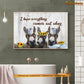 Funny Donkey Bathroom Poster Canvas, I Hope Everything Comes Out Okay, Donkey Bathroom Canvas Wall Art, Poster Gift For Donkey Lovers