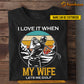 Funny Personalized Golf T-shirt, I Love It When My Wife Lets Me Golf Sport Tees Valentine's Day Gift For Golf Lovers