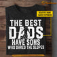 Funny Personalized Skiing Dad Son T-shirt, The Best Dads Have Sons Who Shred The Slopes Sport Tees Gift For Skiing Lovers