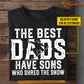 Personalized Snowboarding Dad Son T-shirt, The Best Dads Have Sons Who Shred The Snow Tees Gift For Snowboarding Lovers