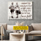 Personalized Motivational Couple Soccer Canvas Painting, I Want To Hold Your Hand At 80, Romantic Quotes Wall Art Decor, Poster Gift For Soccer Lovers