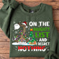 Funny Horse Christmas Sweatshirt, On The Naughty List Regret Nothing Crewneck Sweatshirt Gift For Horse Lovers