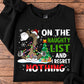 Funny Horse Christmas Sweatshirt, On The Naughty List Regret Nothing Crewneck Sweatshirt Gift For Horse Lovers
