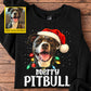 Personalized Christmas Pitbull Dog Sweatshirt, Merry Pitbull Crewneck Sweatshirt Xmas Gift For Dog Lovers