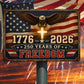 July 4th USA 250 Anniversary Metal Sign, 250 Years Of Freedom Yard Sign, House Decor Independence Day Gift For American Patriot