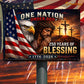 July 4th God USA 250 Anniversary Metal Sign, One Nation Under God Yard Sign, House Decor Independence Day Gift For Christian