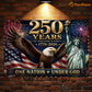 July 4th Jesus USA 250 Anniversary Metal Sign, One Nation Under God Yard Sign, House Decor Independence Day Gift For Christian