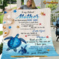 Mother's Day Turtle Blanket, To My Beloved Mother Thank You For The Sacrifices Fleece Blanket - Sherpa Blanket Gift For Turtle Lovers, Gift For Moms From Daughters