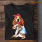 Mother's Day Dog T-shirt, I Love Mom Basset Hound, Gift For Dog Lovers, Dog Owners, Dog Tees